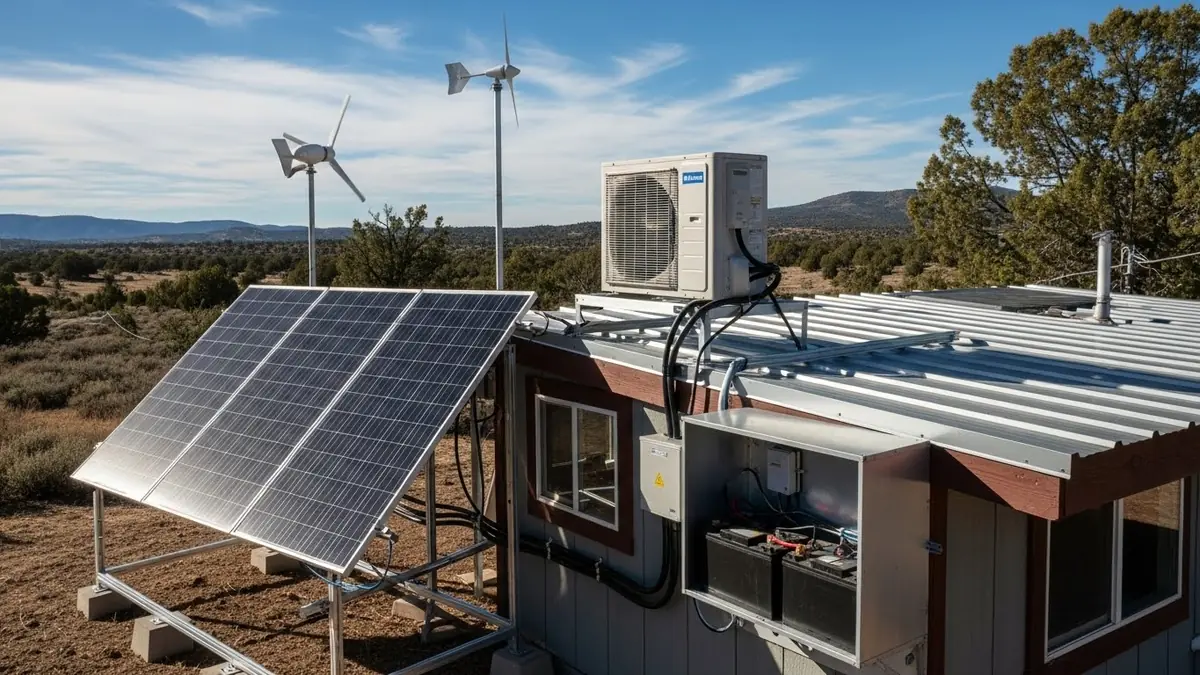 Sistema off grid para ar condicionado
